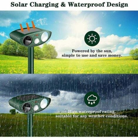 Motion Activated Ultrasonic Rabbit Deterrent for Gardens and Yards