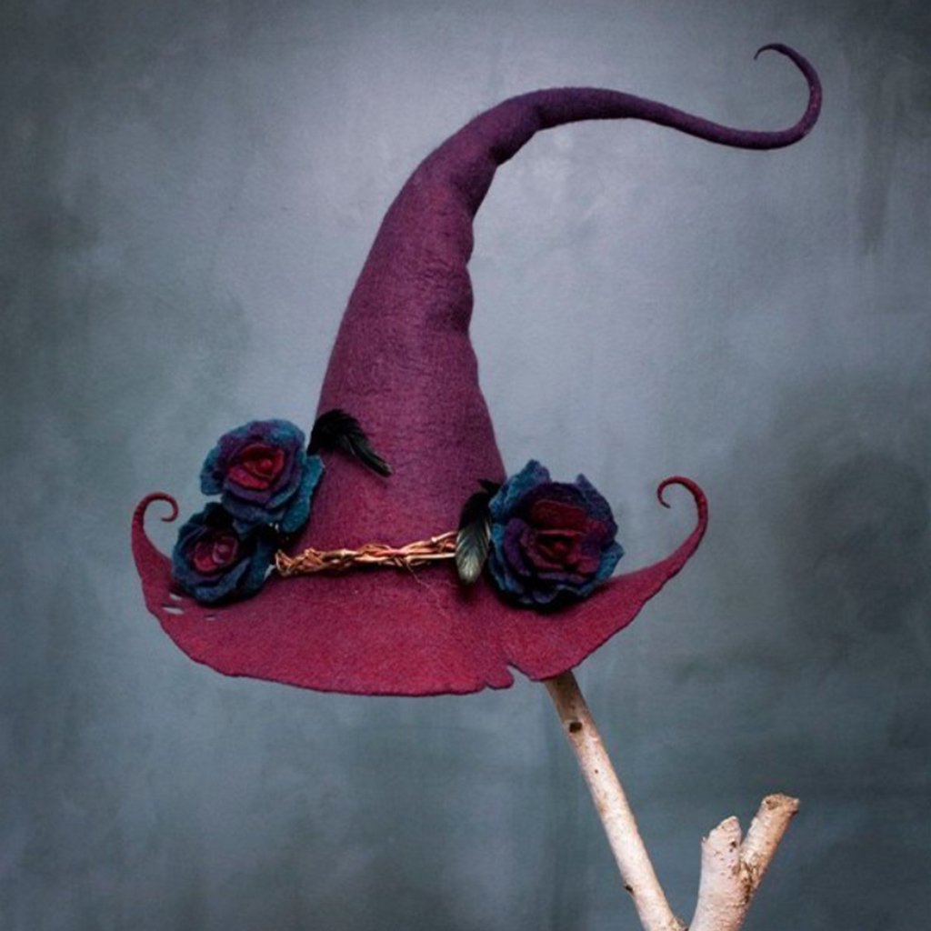 Felt Witch Hats for Halloween Party and Cosplay Costumes