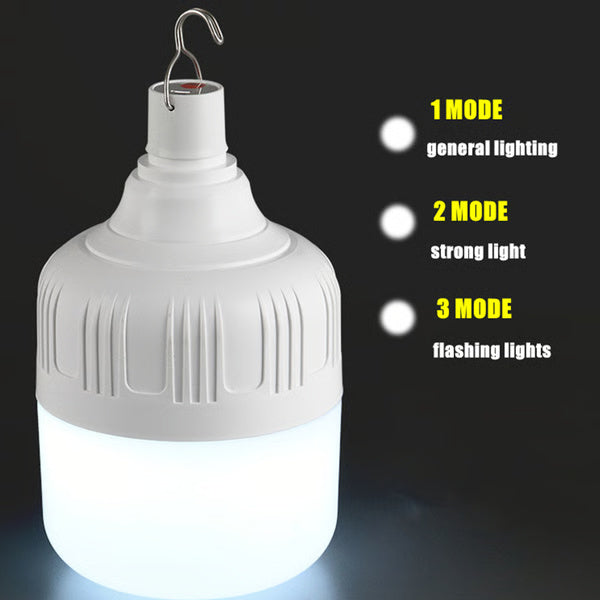 Portable USB Rechargeable Camping Light, High Power LED Tent Lantern for Outdoor & Emergency Use
