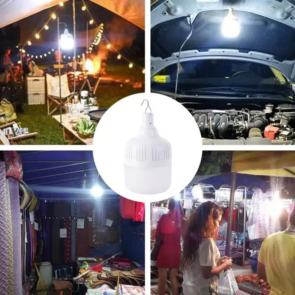 Portable USB Rechargeable Camping Light, High Power LED Tent Lantern for Outdoor & Emergency Use