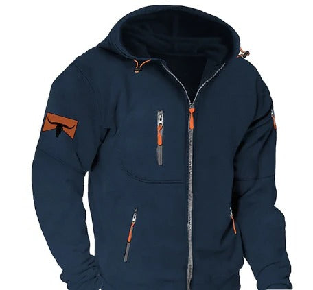 Warm Zip-Up Hoodie For Men
