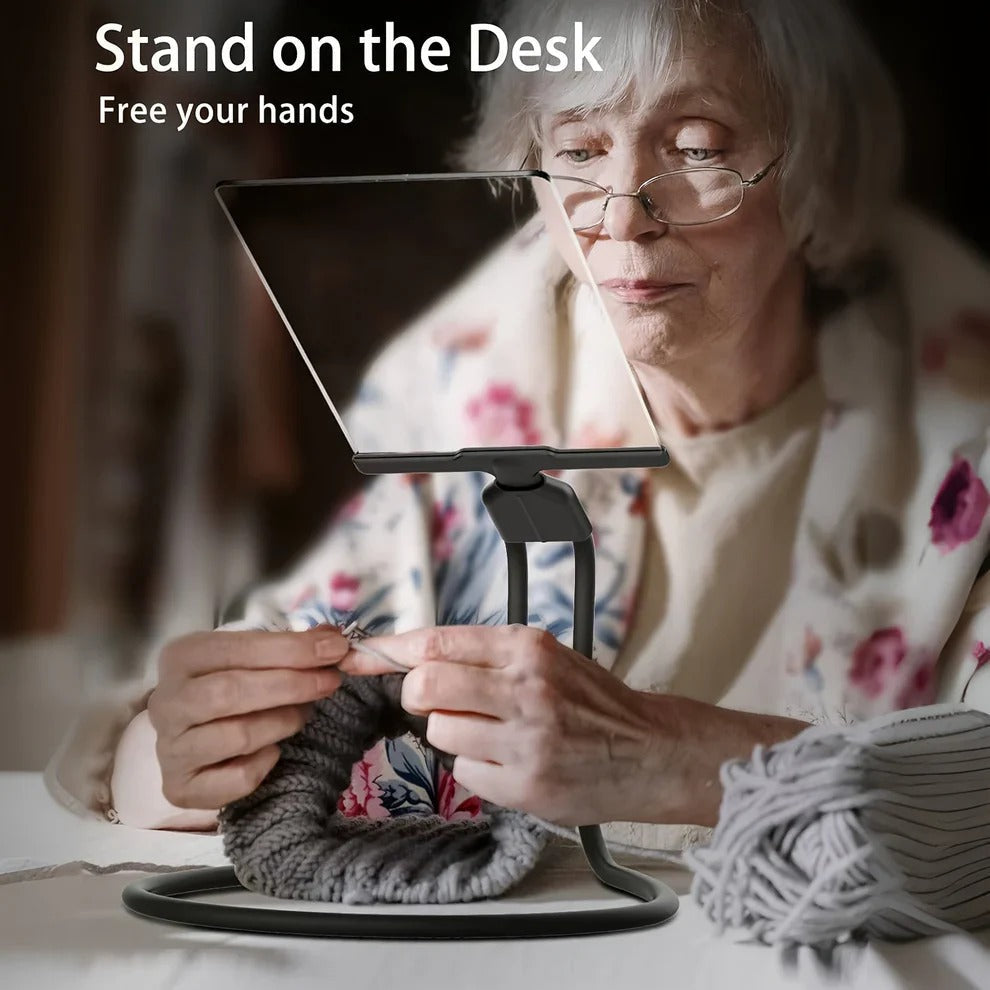 Magnifying Glass with Adjustable Flexible Neck for Hands Free Use