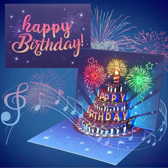 Birthday Pop-Up Card with 3D Design