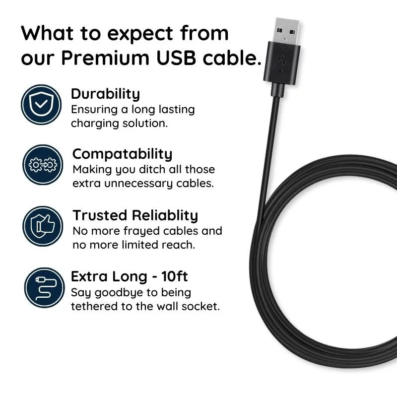 10ft Premium Micro USB Cable