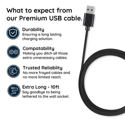 10ft Premium Micro USB Cable