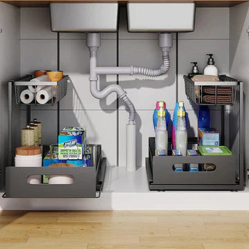 2 Tier Slide Out Under Sink Organizer