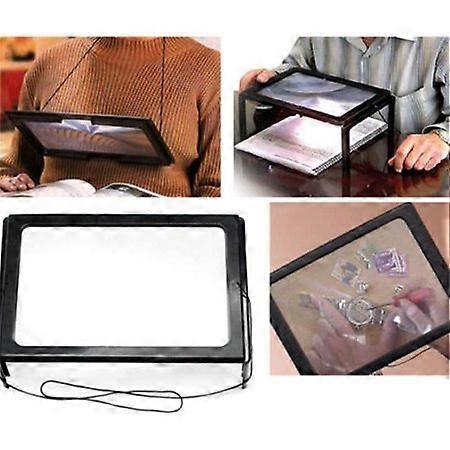Lightweight Ergonomic Reading Magnifier with Clear Lens