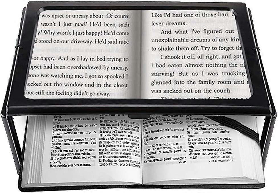 Lightweight Ergonomic Reading Magnifier with Clear Lens
