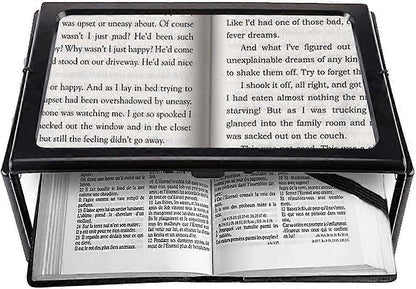 Lightweight Ergonomic Reading Magnifier with Clear Lens