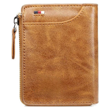 Men’s RFID Blocking Wallet with Zipper Multi Credit Card Holder