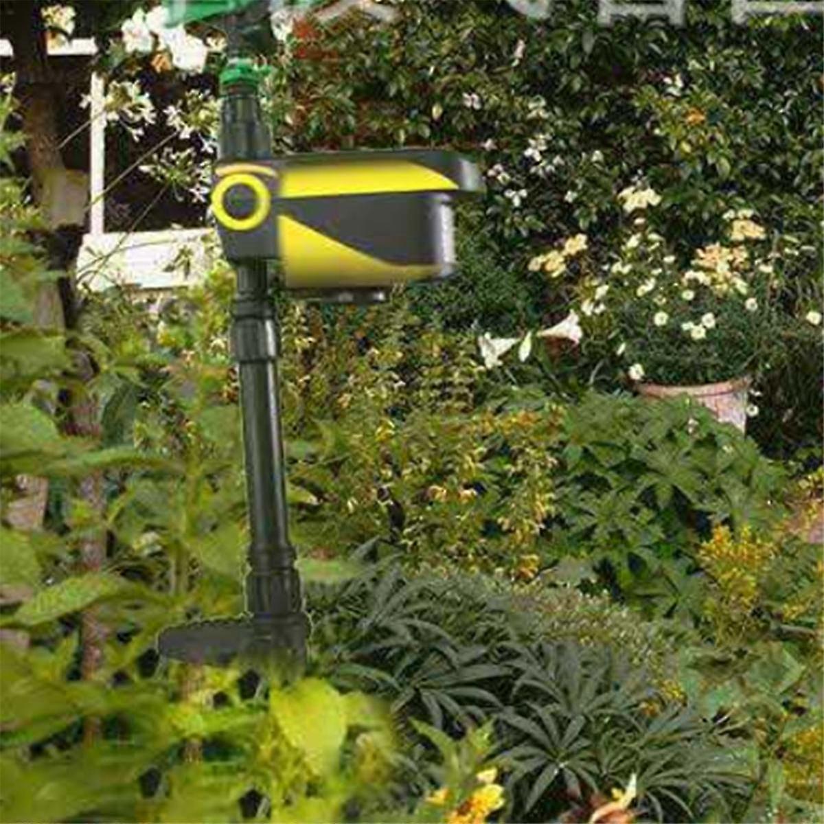 Garden and Yard Protection Sprinkler with Motion Activated Animal Repellent
