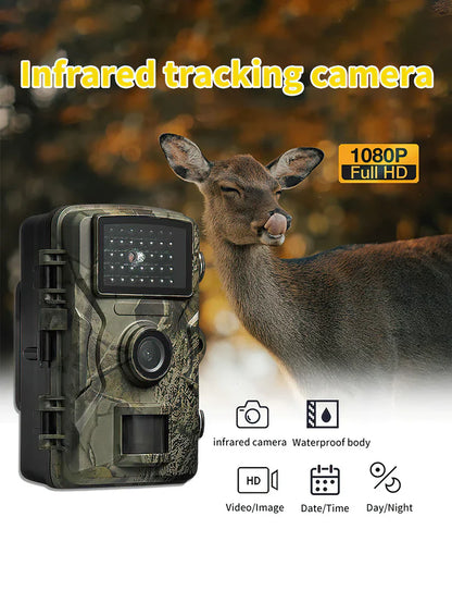 Trail Camera with Infrared Night Vision for Outdoor Wildlife Observation