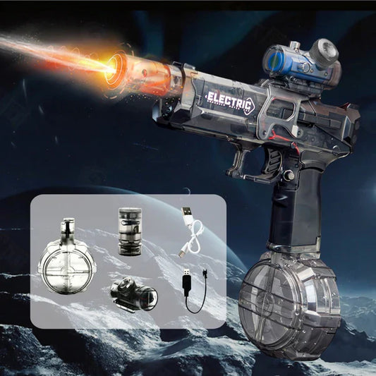 Electric Water Blaster with LED Lights for Outdoor Battles