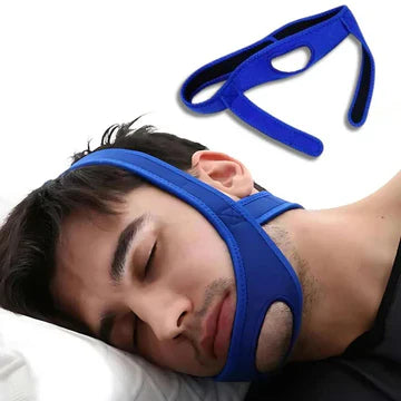 Full Head Chin Strap for Snoring Relief | Sleep Apnea Support - Comfortable - Night Use