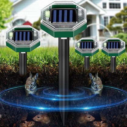 Solar Powered Ultrasonic Mole Repellers for Lawn Pest Control