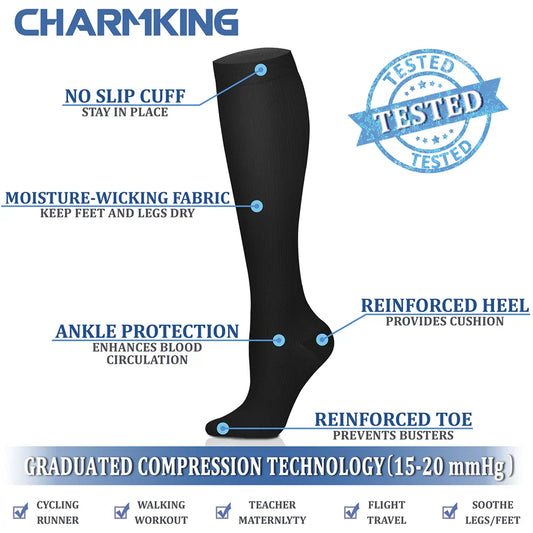 Medical Compression Socks for Reducing Fatigue