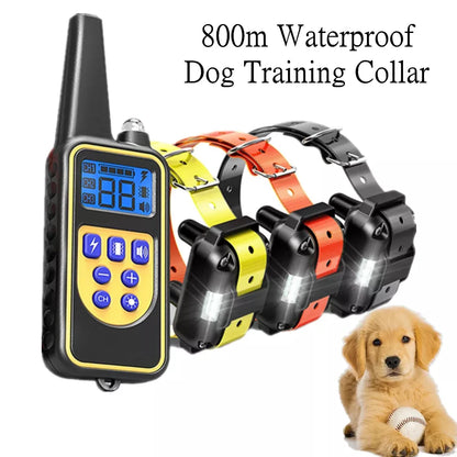 Dazzle Dog Training Collar – Waterproof Shock Collar for Dogs with Remote Control for Effective Bark Training