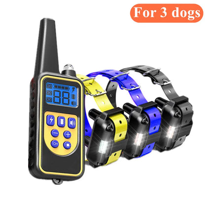Dazzle Dog Training Collar – Waterproof Shock Collar for Dogs with Remote Control for Effective Bark Training