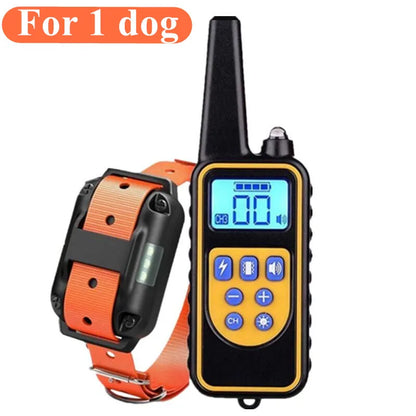 Dazzle Dog Training Collar – Waterproof Shock Collar for Dogs with Remote Control for Effective Bark Training