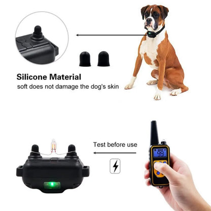 Dazzle Dog Training Collar – Waterproof Shock Collar for Dogs with Remote Control for Effective Bark Training