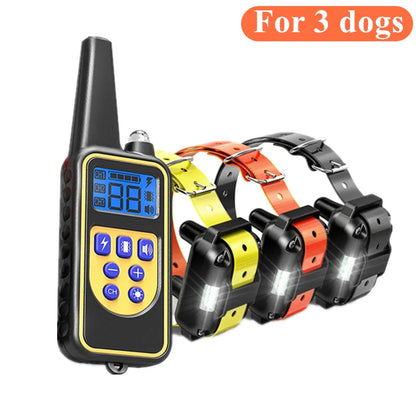 Dazzle Dog Training Collar – Waterproof Shock Collar for Dogs with Remote Control for Effective Bark Training