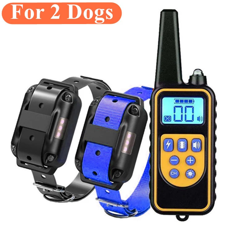 Dazzle Dog Training Collar – Waterproof Shock Collar for Dogs with Remote Control for Effective Bark Training