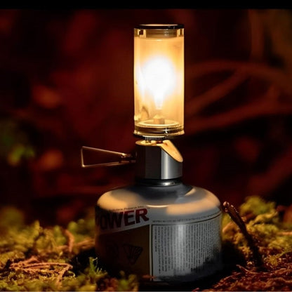 Glimmer Outdoor Gas Lamp – Adjustable Brightness for Cozy Illumination During Camping Adventures