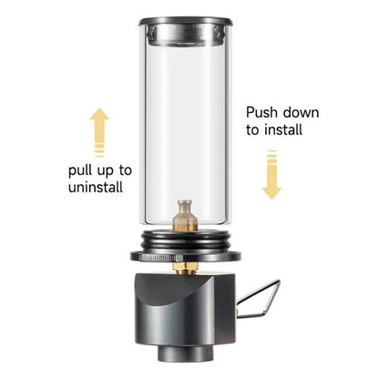 Glimmer Outdoor Gas Lamp – Adjustable Brightness for Cozy Illumination During Camping Adventures