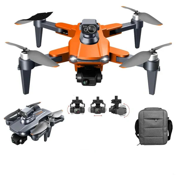 Drone with 8K HD Camera, Dual Lens, GPS, and Brushless Motors