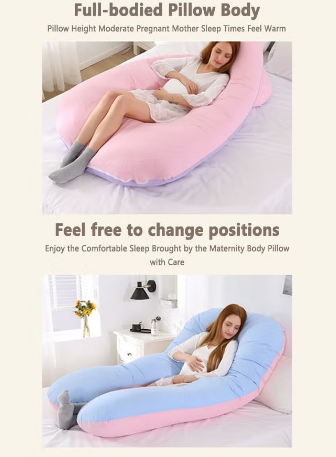 Full Length Body Pillow for Pregnancy and Back Pain Relief