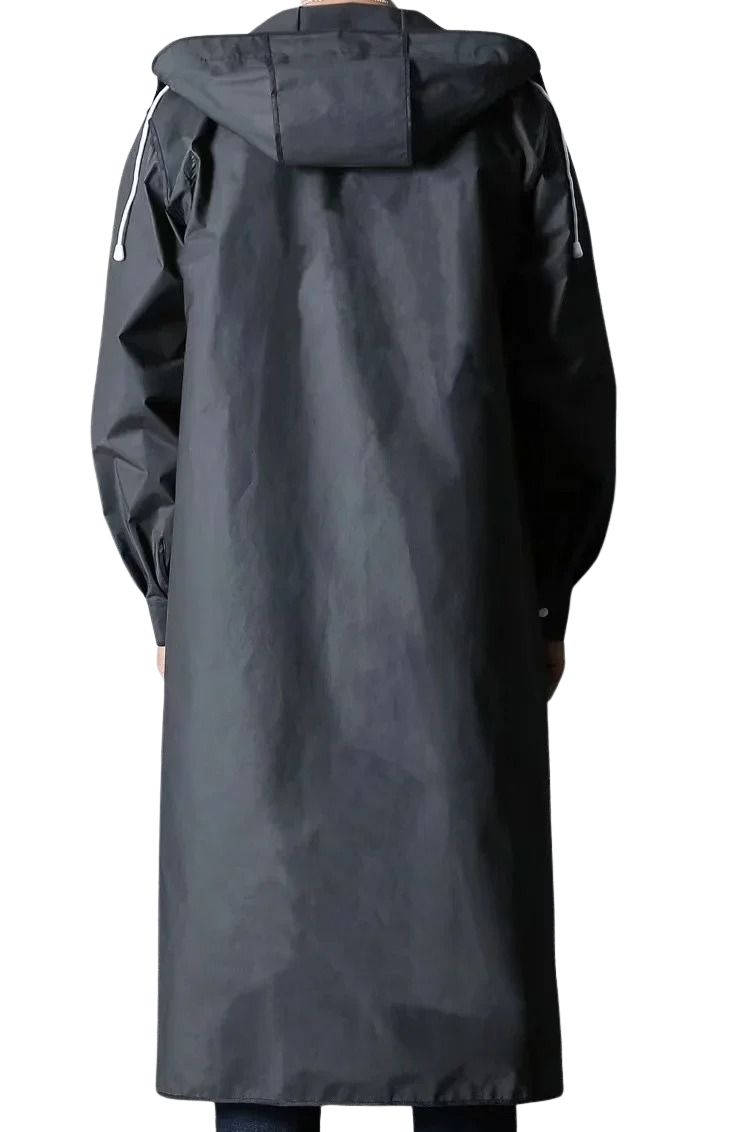Waterproof Long Rain Coat With Hood Unisex