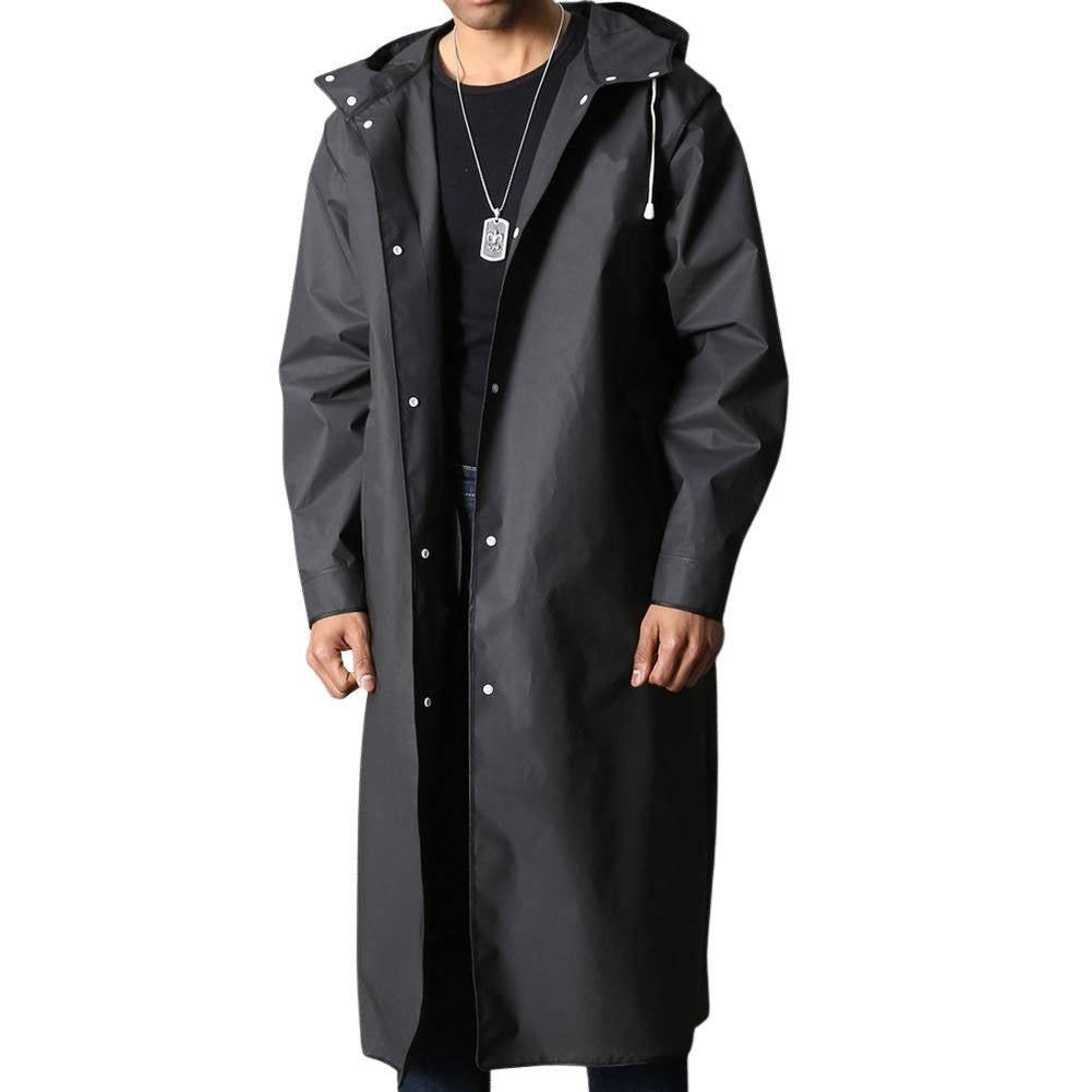 Waterproof Long Rain Coat With Hood Unisex