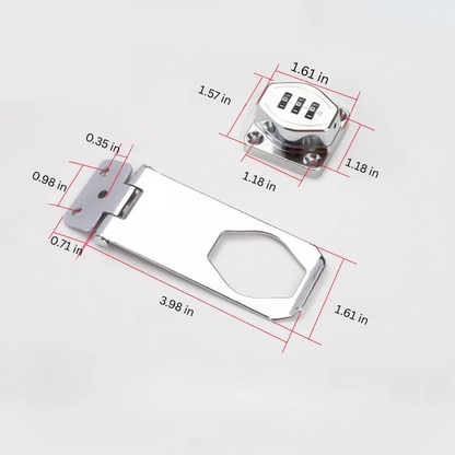 Secure Cabinet Lock with 3 Digit Combination Lock
