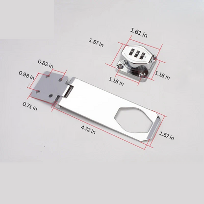 Secure Cabinet Lock with 3 Digit Combination Lock