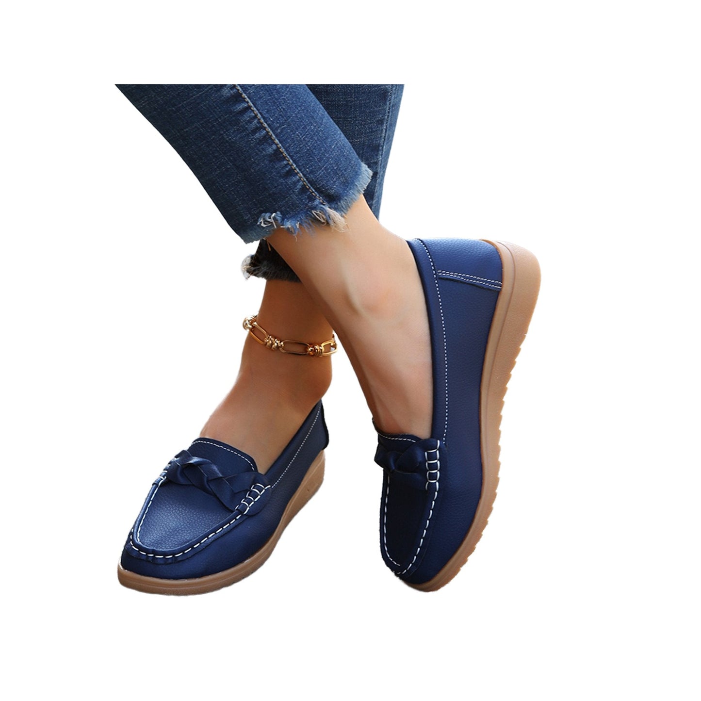Women’s Casual Leather Loafers for All-Day Comfort