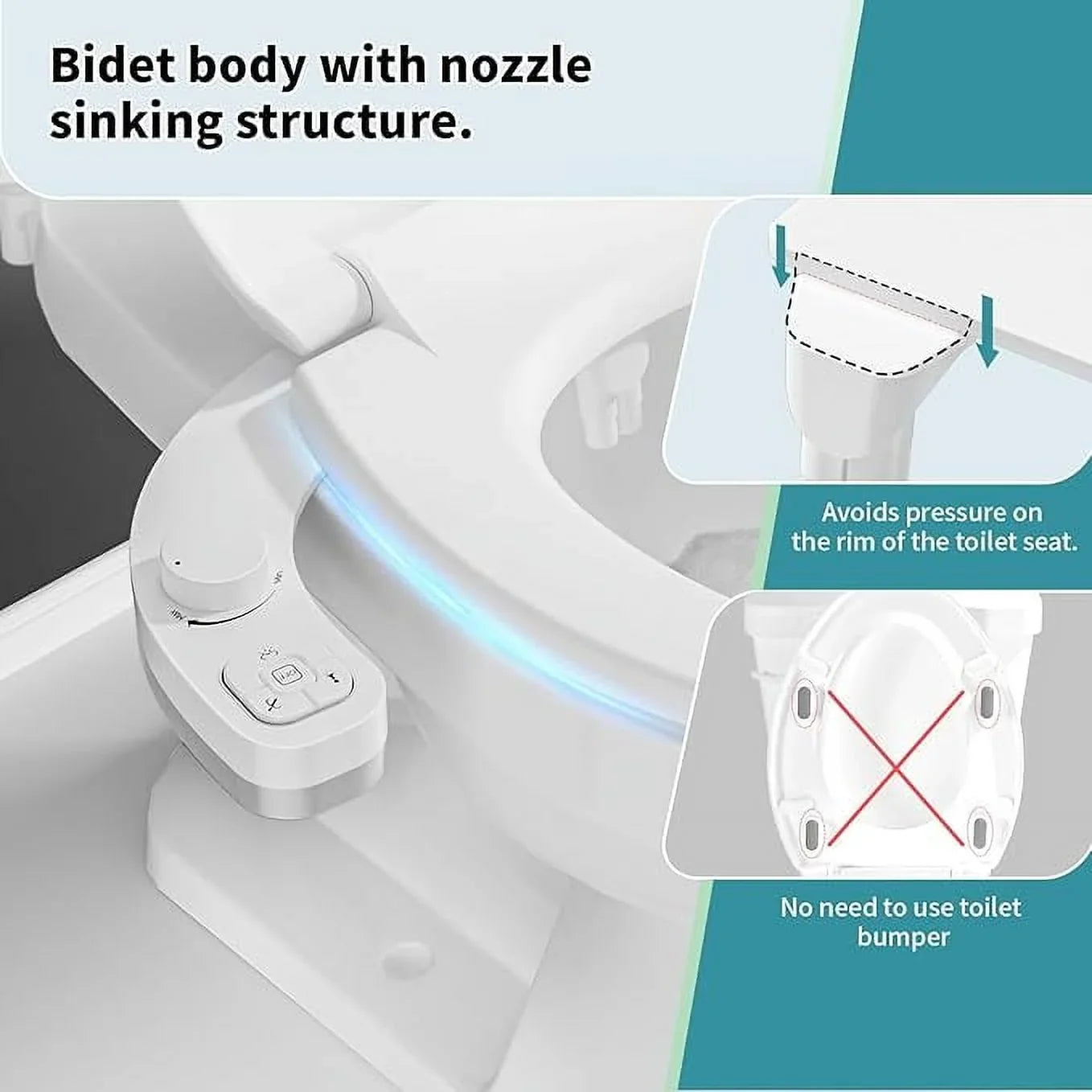 Toilet Bidet Attachment for Hygienic Cleaning