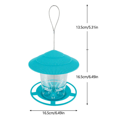Hanging Bird Feeder with Automatic Seed Dispenser