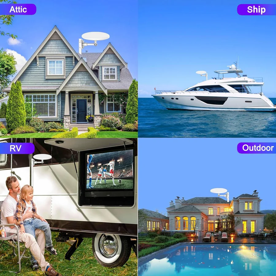 2025 Long Range Digital Outdoor HD TV Antenna Free HD Channels