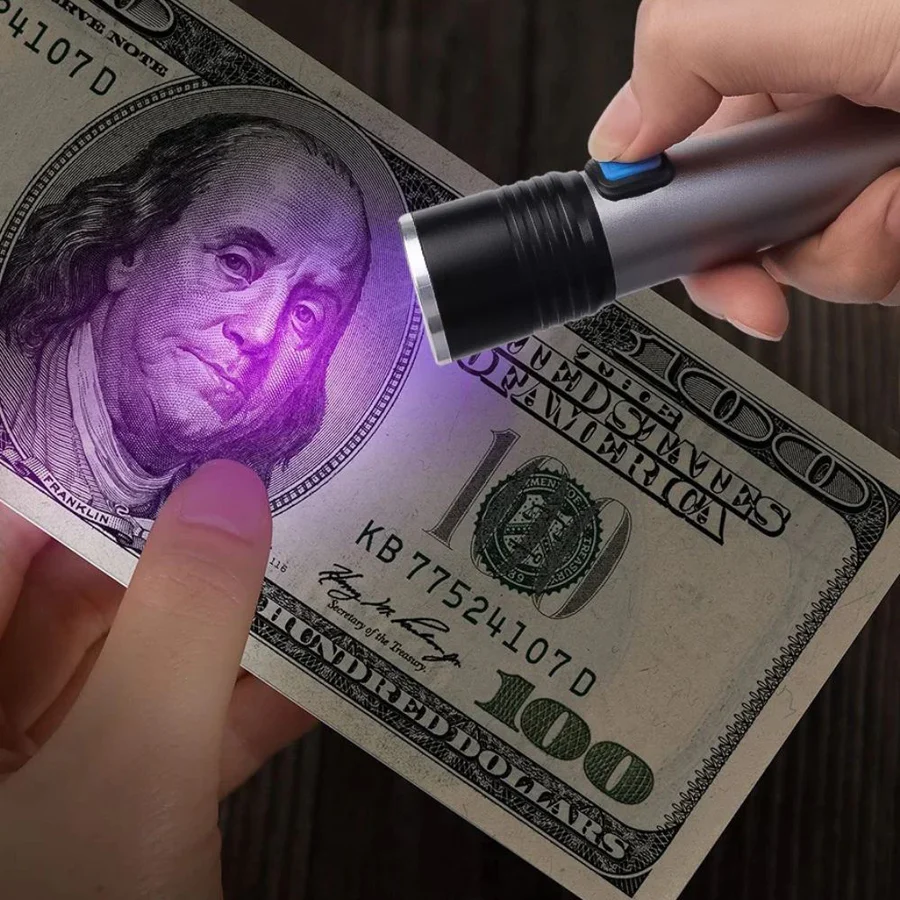 Handheld Blacklight UV Ultraviolet Urine Detector Flashlight