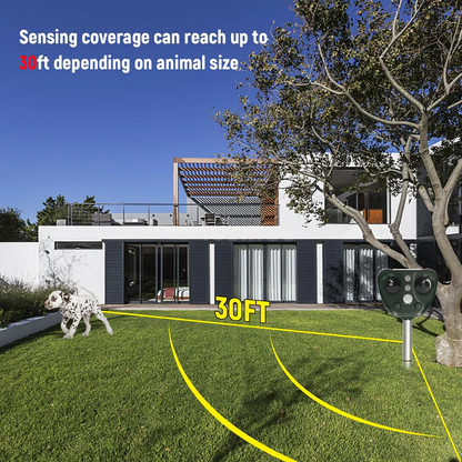 Ultrasonic Bird Repeller, Solar Powered Repeller for Birds