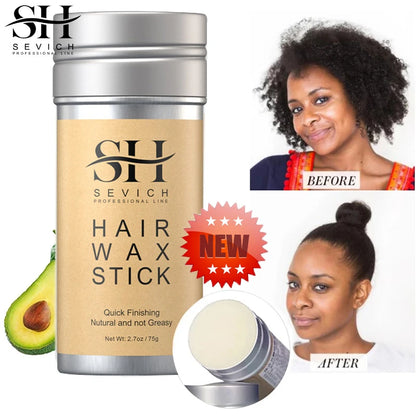 75g+16g Hair Wax Stick with Comb, Broken Hair Artifact for Edge Control, Fixing Fluffy Hair for Children, Men, Women