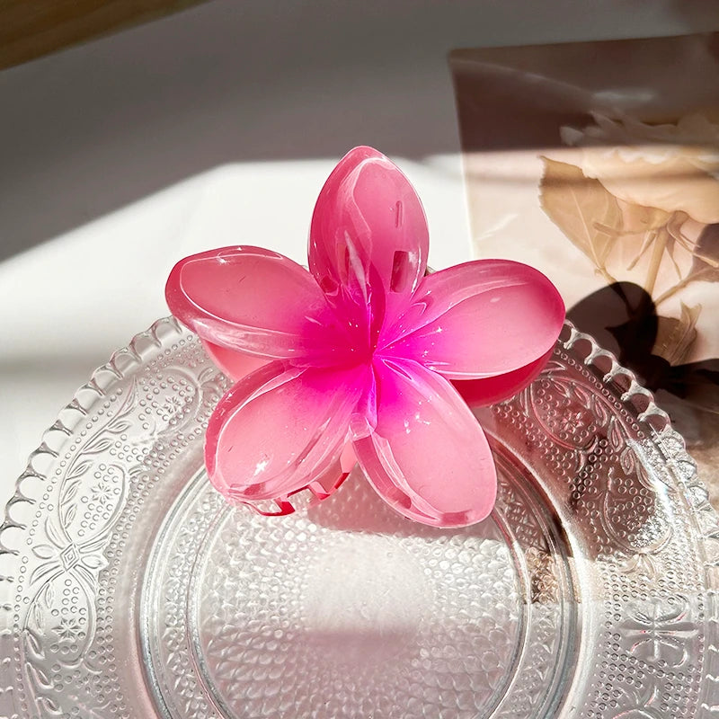 Large Boho Flower Hair Claw Clips for Women, Stylish Hairpins & Barrettes for Beach & Everyday Wear