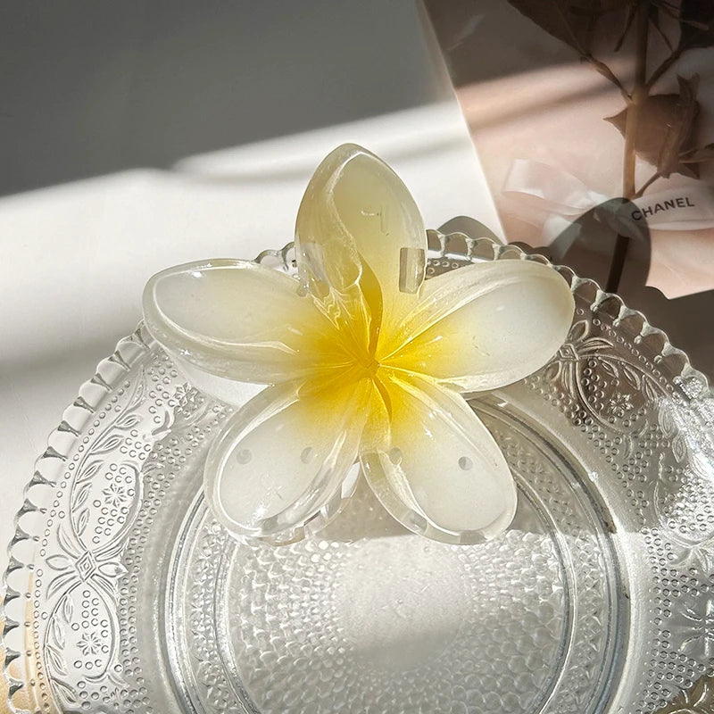 Large Boho Flower Hair Claw Clips for Women, Stylish Hairpins & Barrettes for Beach & Everyday Wear