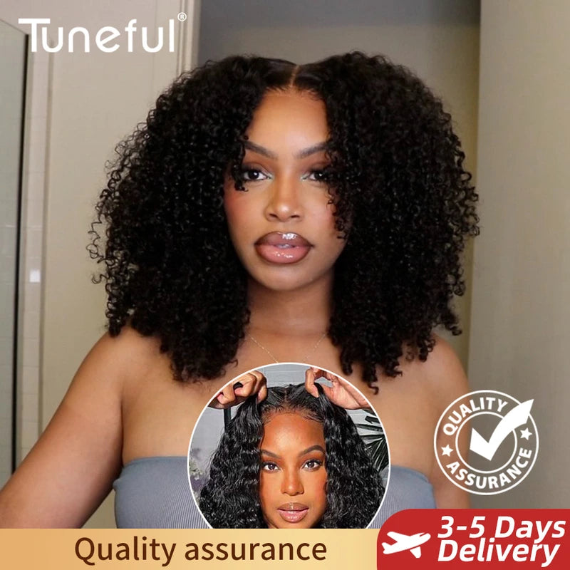 Glueless Lace Front Human Hair Wig, HD Transparent 6x4 Bleached Knots Pre Cut Wig, Ready to Wear Wig for Women