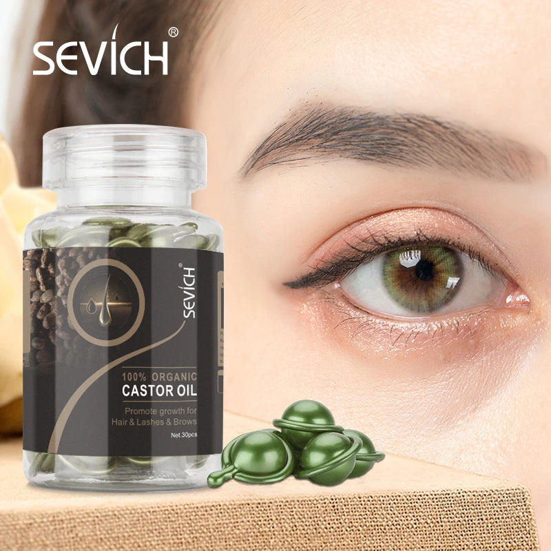 Sevich Hair Serum with Polygonum Multiflorum, Ginger Hair Growth Capsules, Vitamin Oil Repair Treatment for Damaged Hair