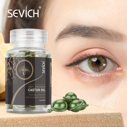 Sevich Hair Serum with Polygonum Multiflorum, Ginger Hair Growth Capsules, Vitamin Oil Repair Treatment for Damaged Hair