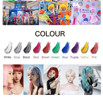 Temporary Hair Color Wax, Easy to Wash DIY Hair Dye for Beards, Eyebrows & Styling (Dyed Mud)