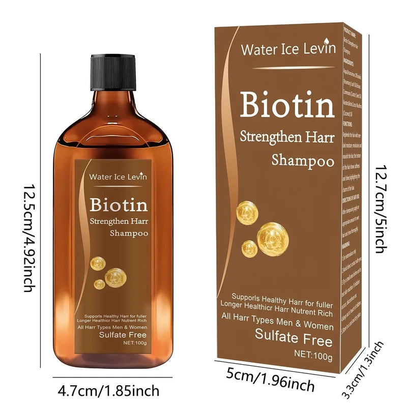 Biotin Hair Growth Shampoo for Men and Women Anti Hair Loss Rapid Thickening