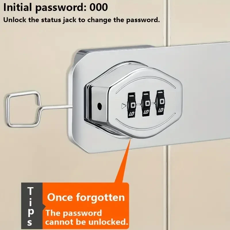 Secure Cabinet Lock with 3 Digit Combination Lock