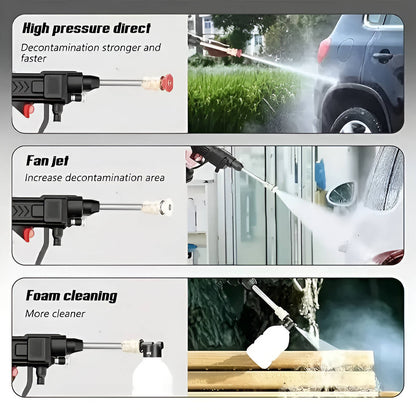 Cordless Portable High Pressure Spray Water Gun Set | Ideal for Cleaning Cars, Patios & Garden Furniture